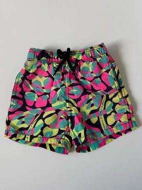 Vilebrequin Neon Pink, Turquoise & Yellow Swim Shorts